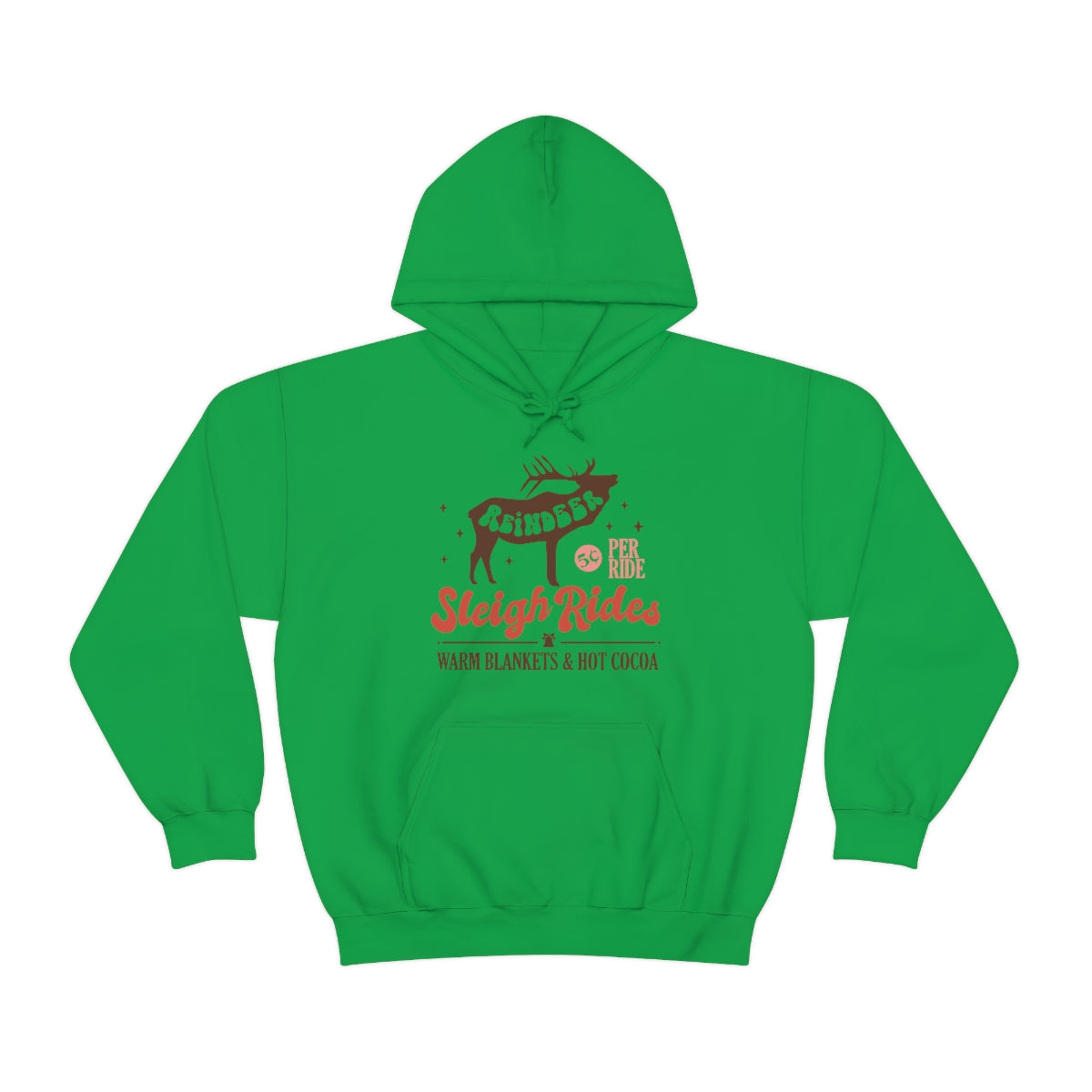 Reindeer Sleigh Rides Cozy Hoodie