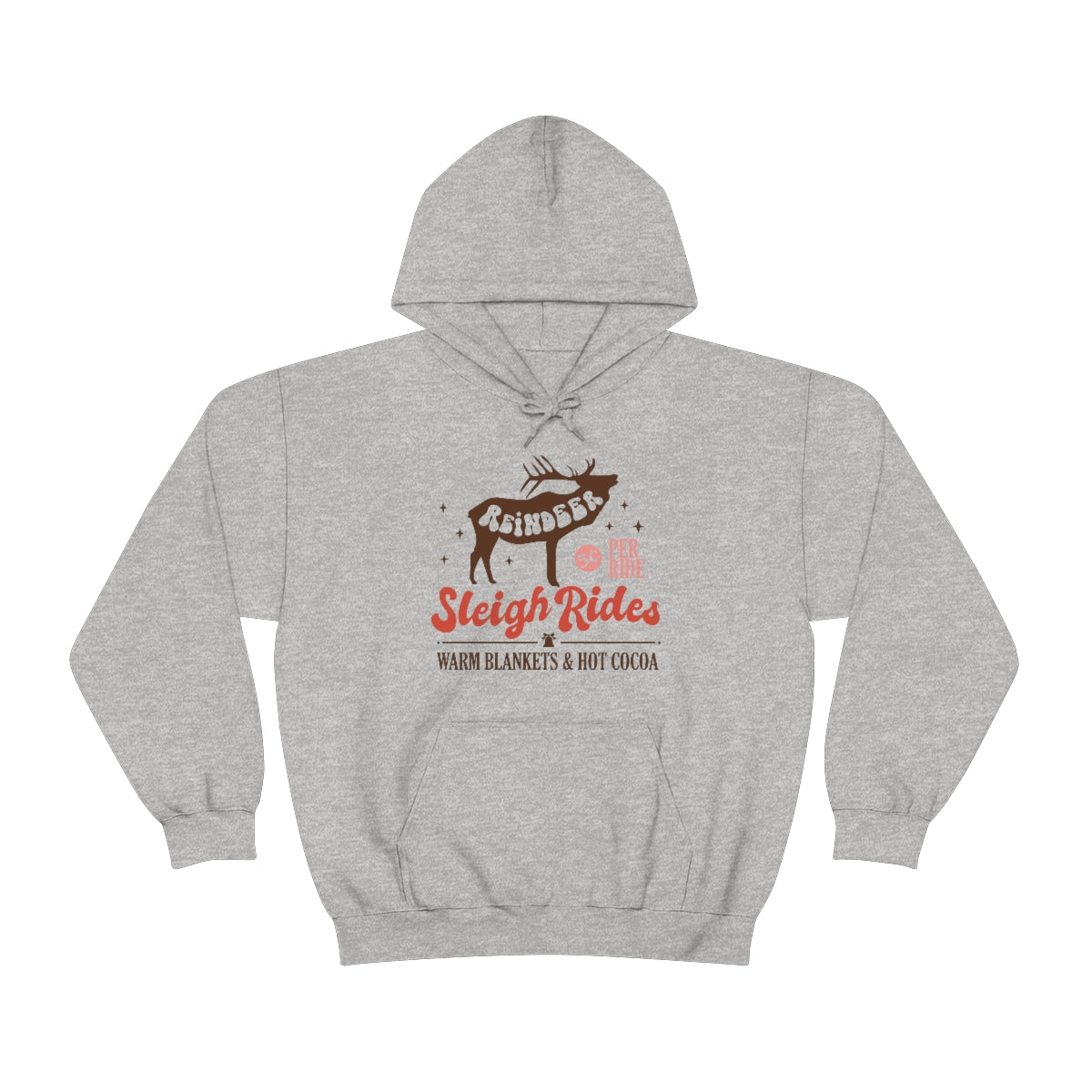 Reindeer Sleigh Rides Cozy Hoodie