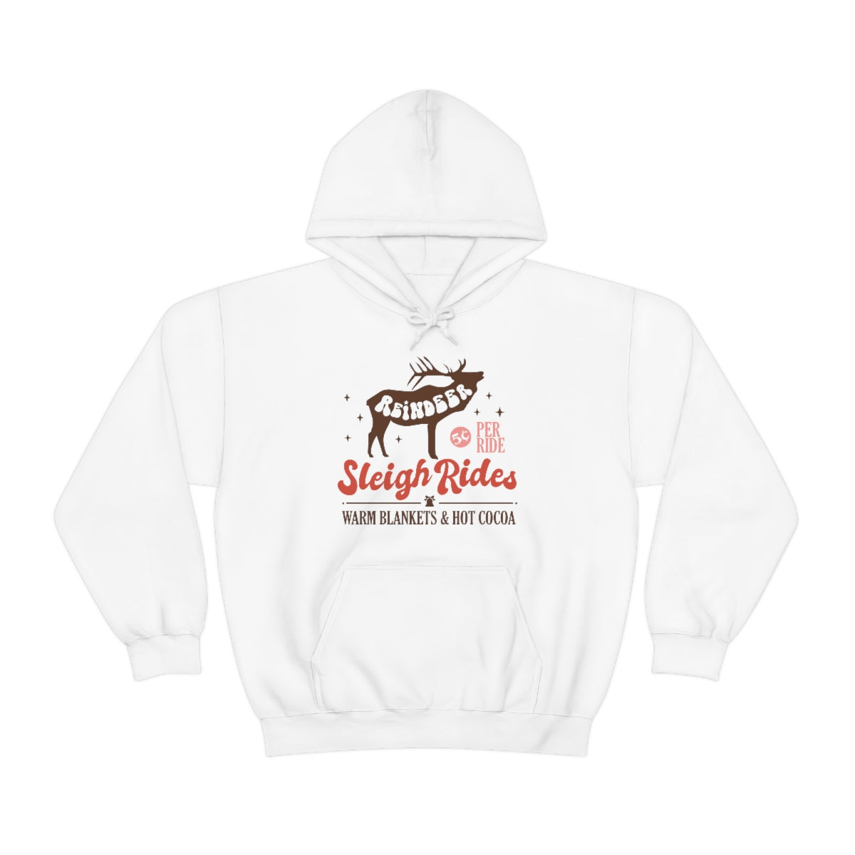 Reindeer Sleigh Rides Cozy Hoodie